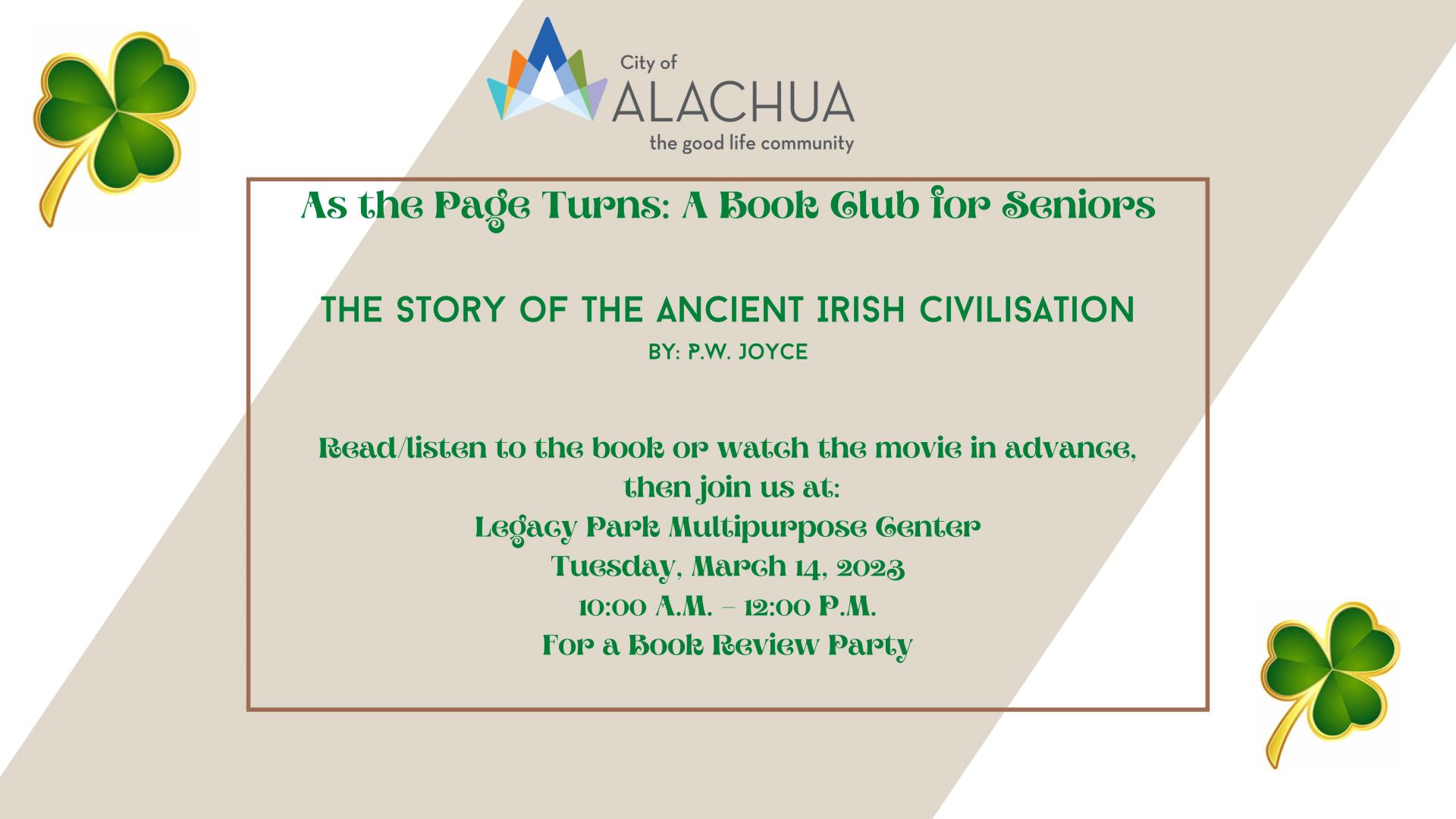 D_As the Page Turns A Book Club for Seniors