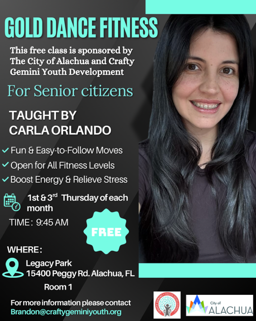 Seniors Dance Classes Flyer 2025